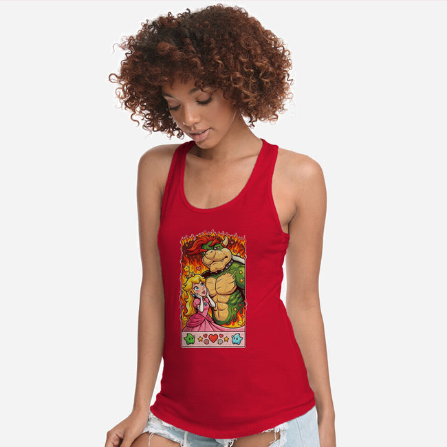 Sexy Bowser-Womens-Racerback-Tank-Millersshoryotombo