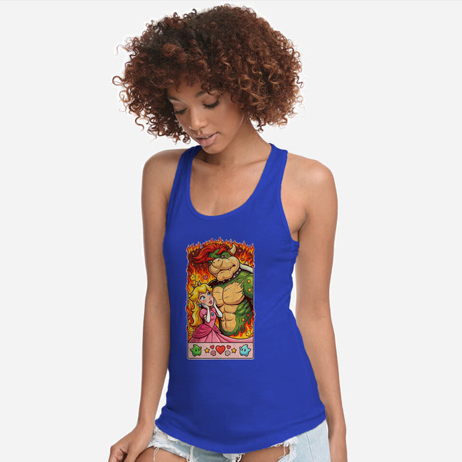Sexy Bowser-Womens-Racerback-Tank-Millersshoryotombo