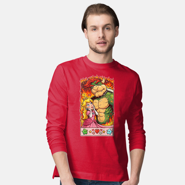 Sexy Bowser-Mens-Long Sleeved-Tee-Millersshoryotombo