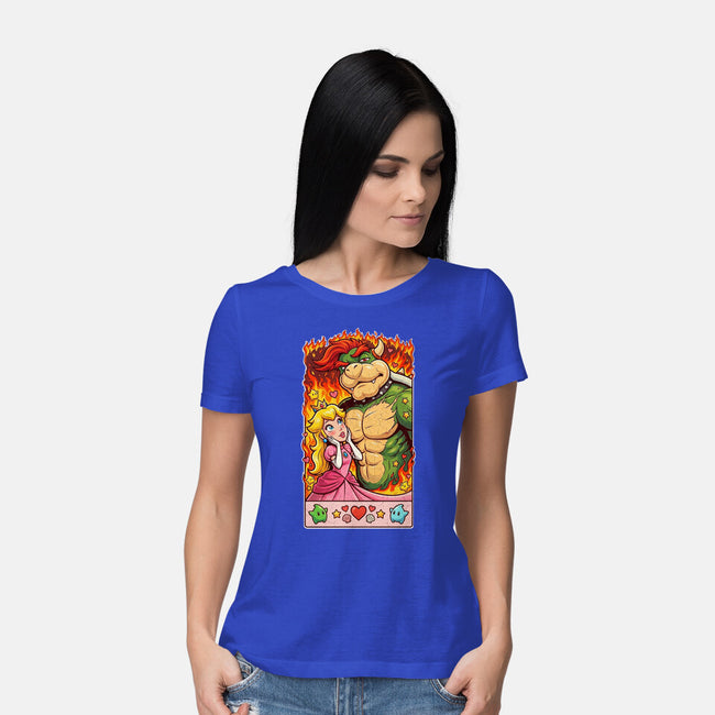 Sexy Bowser-Womens-Basic-Tee-Millersshoryotombo