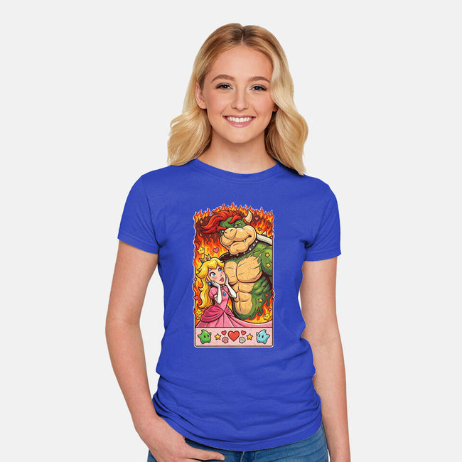 Sexy Bowser-Womens-Fitted-Tee-Millersshoryotombo
