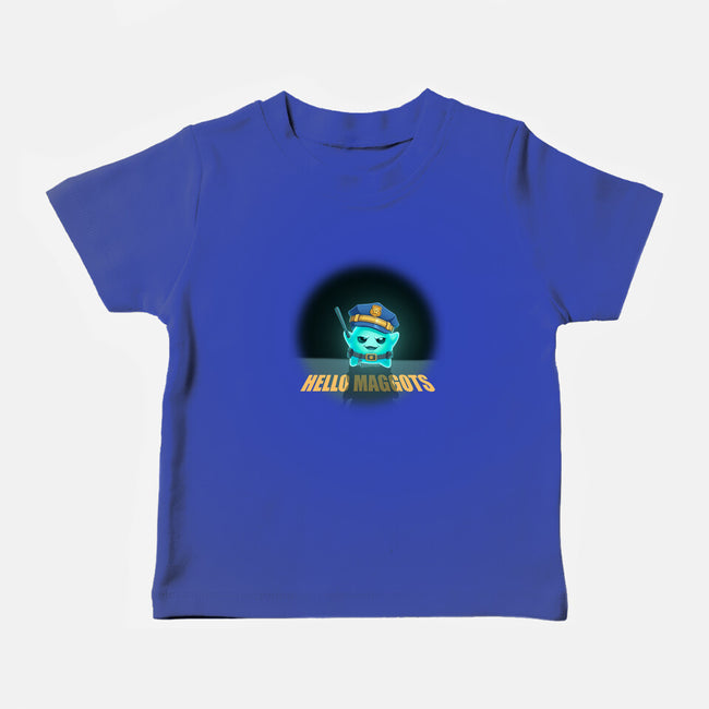 Hello Maggots-Baby-Basic-Tee-Millersshoryotombo