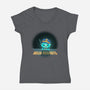 Hello Maggots-Womens-V-Neck-Tee-Millersshoryotombo