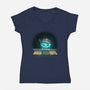 Hello Maggots-Womens-V-Neck-Tee-Millersshoryotombo