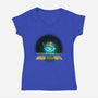 Hello Maggots-Womens-V-Neck-Tee-Millersshoryotombo