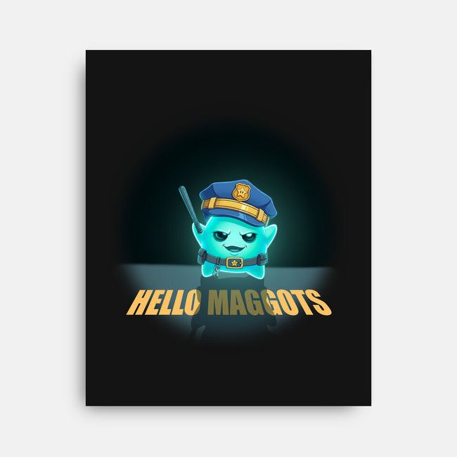 Hello Maggots-None-Stretched-Canvas-Millersshoryotombo