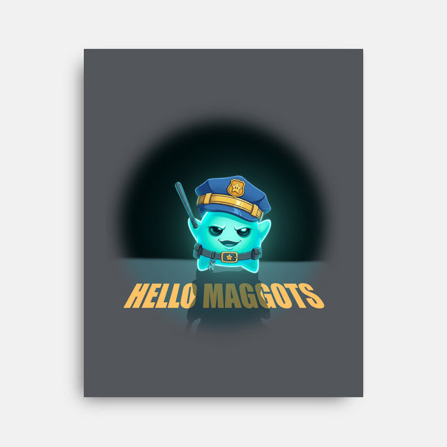 Hello Maggots-None-Stretched-Canvas-Millersshoryotombo