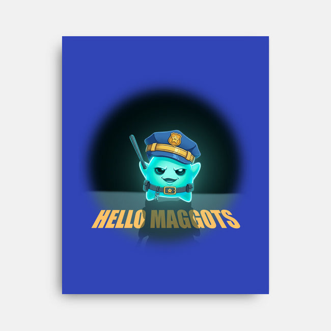 Hello Maggots-None-Stretched-Canvas-Millersshoryotombo