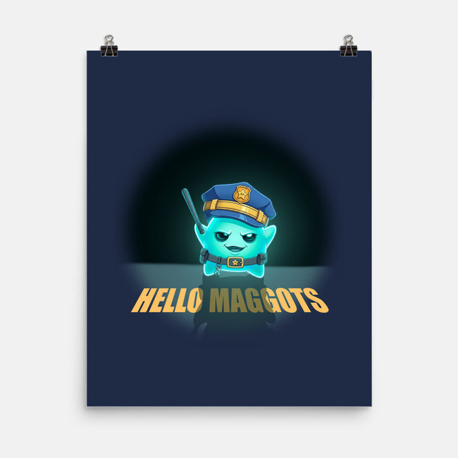Hello Maggots-None-Matte-Poster-Millersshoryotombo