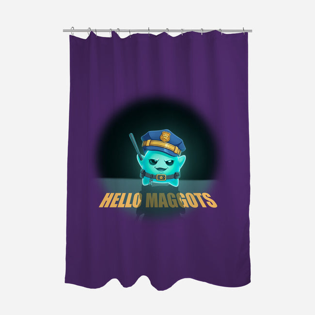 Hello Maggots-None-Polyester-Shower Curtain-Millersshoryotombo