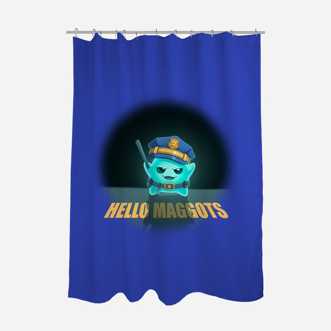 Hello Maggots-None-Polyester-Shower Curtain-Millersshoryotombo