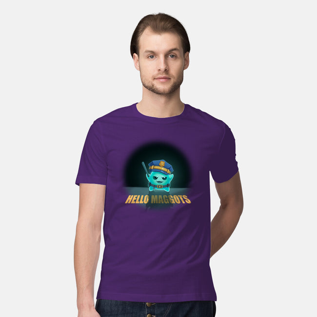Hello Maggots-Mens-Premium-Tee-Millersshoryotombo