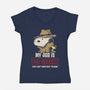Top Secret-Womens-V-Neck-Tee-turborat14