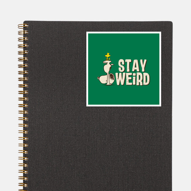 Snoopy Is Weird-None-Glossy-Sticker-turborat14
