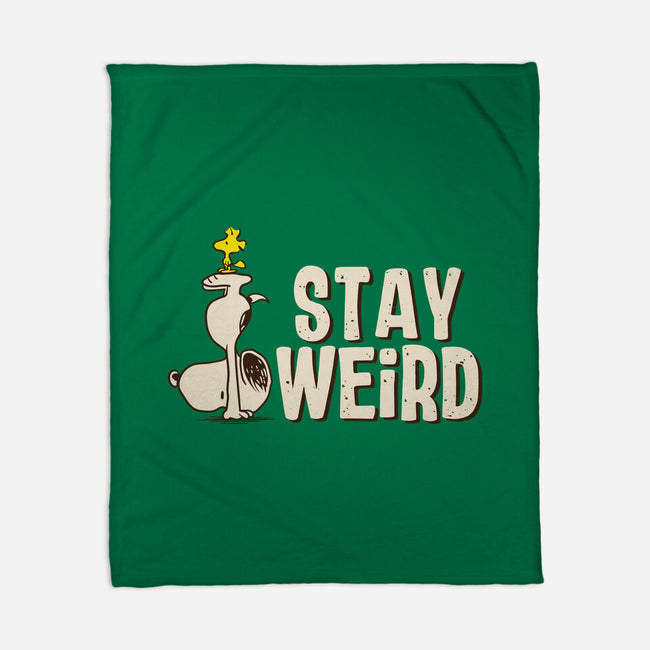 Snoopy Is Weird-None-Fleece-Blanket-turborat14