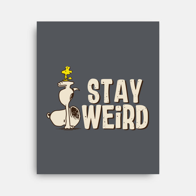 Snoopy Is Weird-None-Stretched-Canvas-turborat14