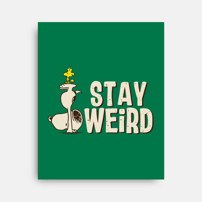 Snoopy Is Weird-None-Stretched-Canvas-turborat14