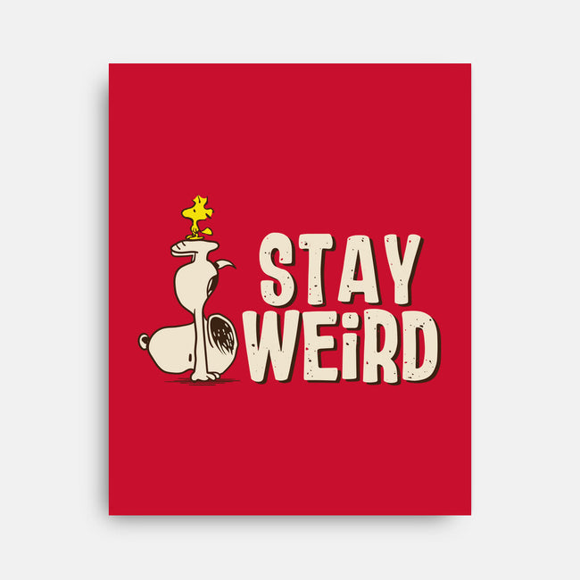 Snoopy Is Weird-None-Stretched-Canvas-turborat14