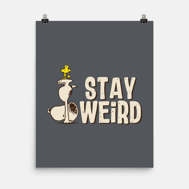 Snoopy Is Weird-None-Matte-Poster-turborat14
