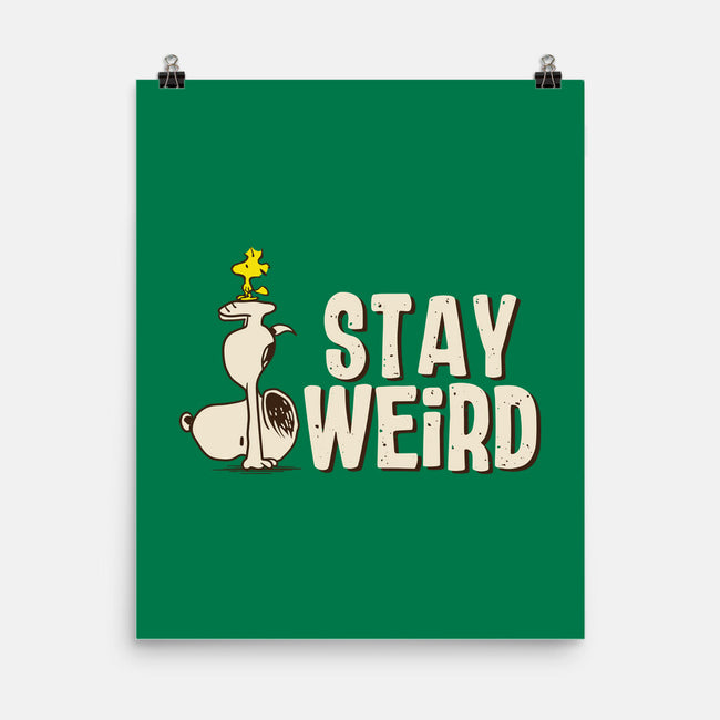 Snoopy Is Weird-None-Matte-Poster-turborat14