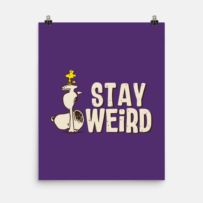Snoopy Is Weird-None-Matte-Poster-turborat14
