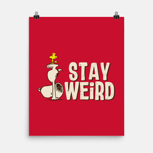 Snoopy Is Weird-None-Matte-Poster-turborat14