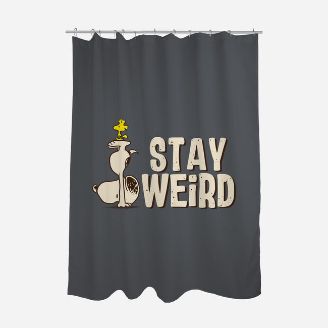 Snoopy Is Weird-None-Polyester-Shower Curtain-turborat14