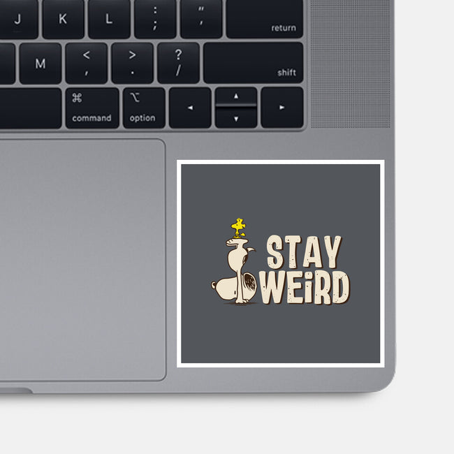 Snoopy Is Weird-None-Glossy-Sticker-turborat14
