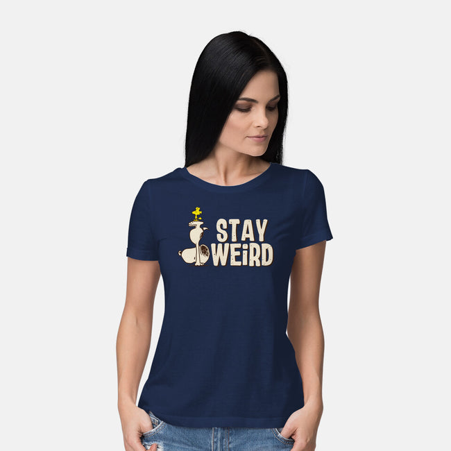 Snoopy Is Weird-Womens-Basic-Tee-turborat14
