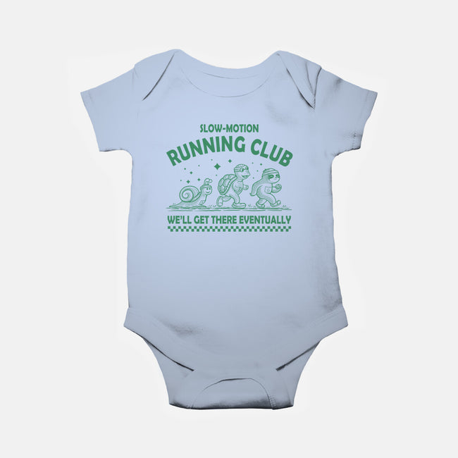 Slow Motion Running Club-Baby-Basic-Onesie-erion_designs