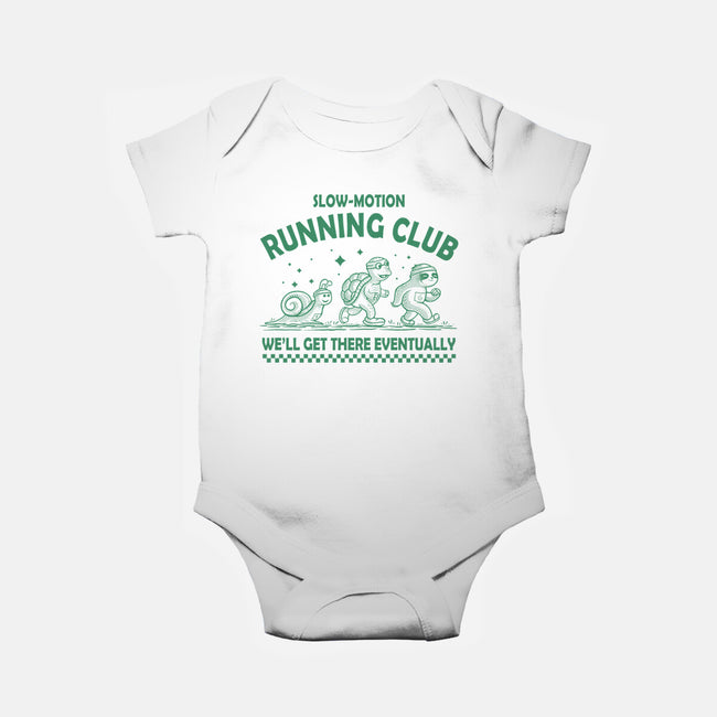 Slow Motion Running Club-Baby-Basic-Onesie-erion_designs