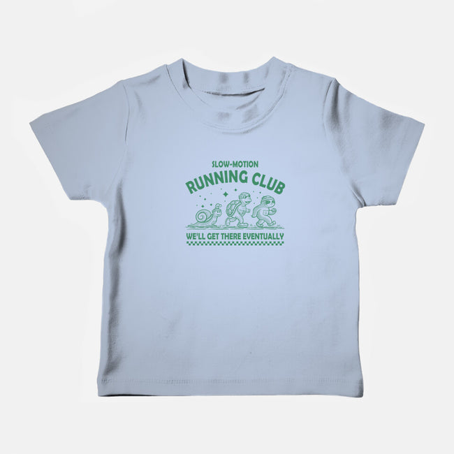 Slow Motion Running Club-Baby-Basic-Tee-erion_designs