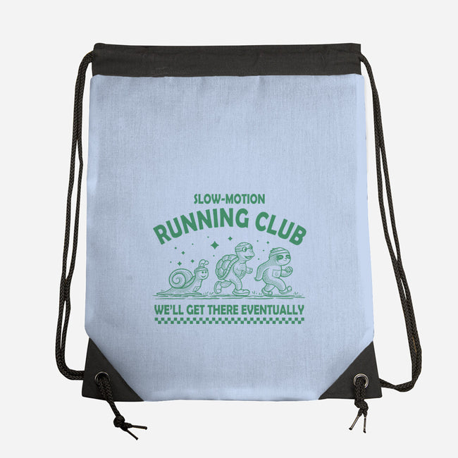 Slow Motion Running Club-None-Drawstring-Bag-erion_designs
