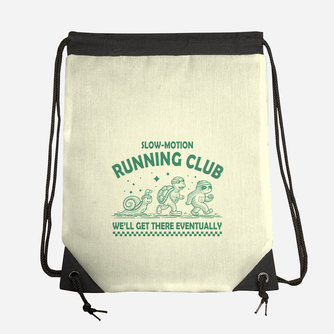 Slow Motion Running Club-None-Drawstring-Bag-erion_designs