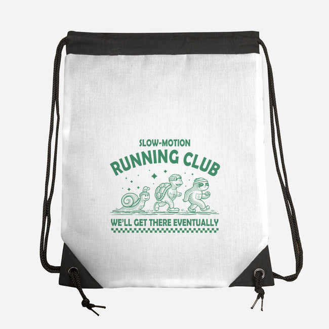 Slow Motion Running Club-None-Drawstring-Bag-erion_designs