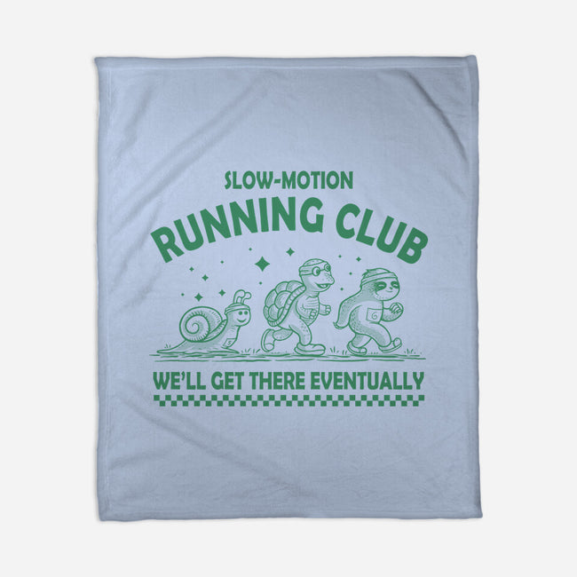 Slow Motion Running Club-None-Fleece-Blanket-erion_designs