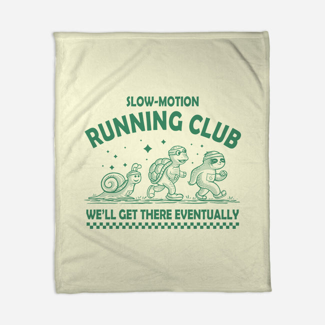 Slow Motion Running Club-None-Fleece-Blanket-erion_designs