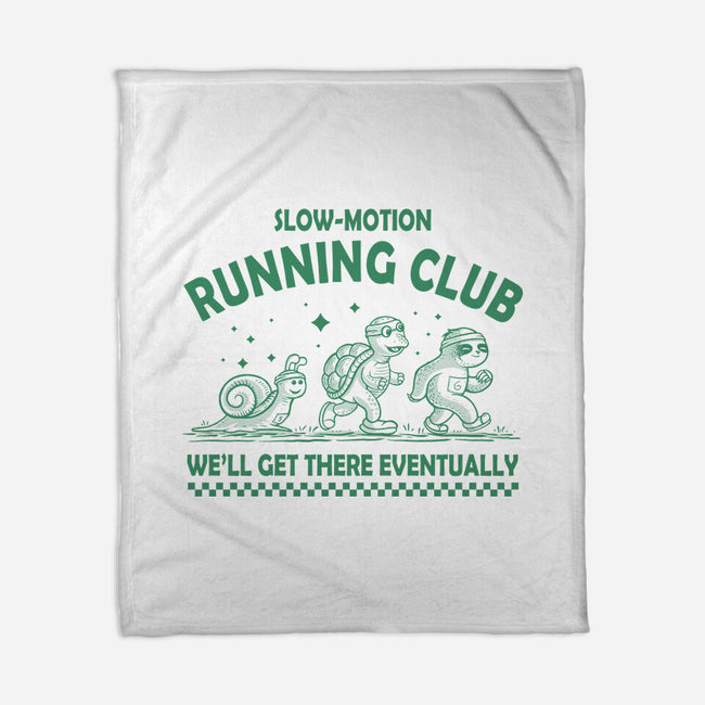 Slow Motion Running Club-None-Fleece-Blanket-erion_designs
