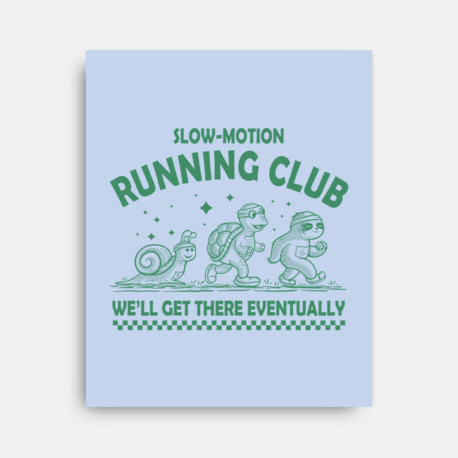 Slow Motion Running Club-None-Stretched-Canvas-erion_designs