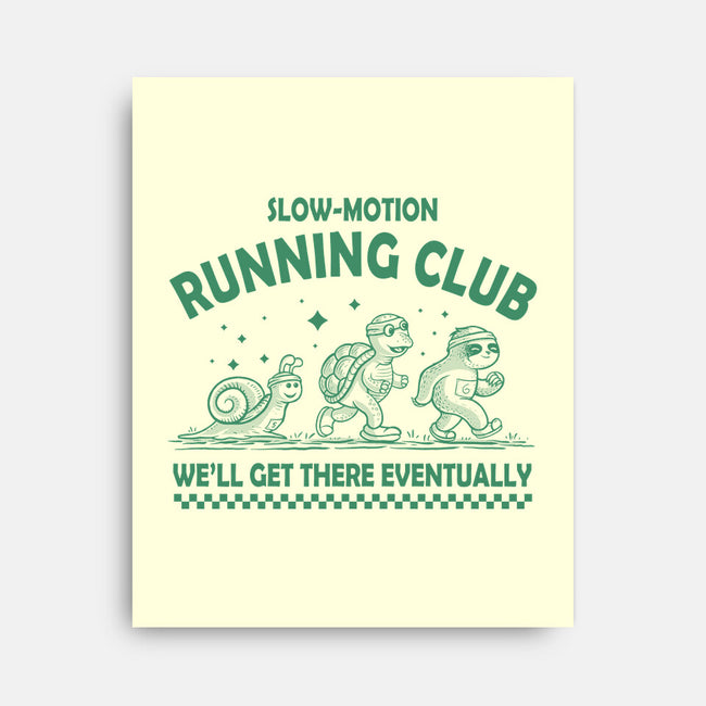 Slow Motion Running Club-None-Stretched-Canvas-erion_designs
