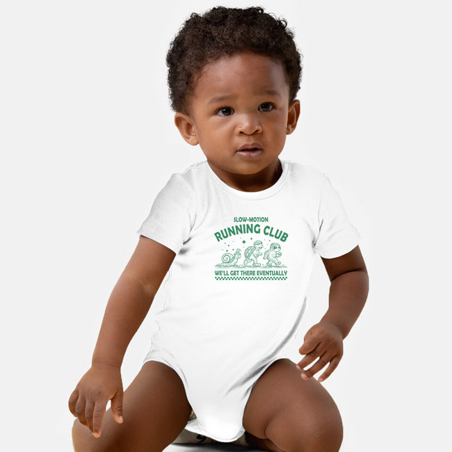Slow Motion Running Club-Baby-Basic-Onesie-erion_designs