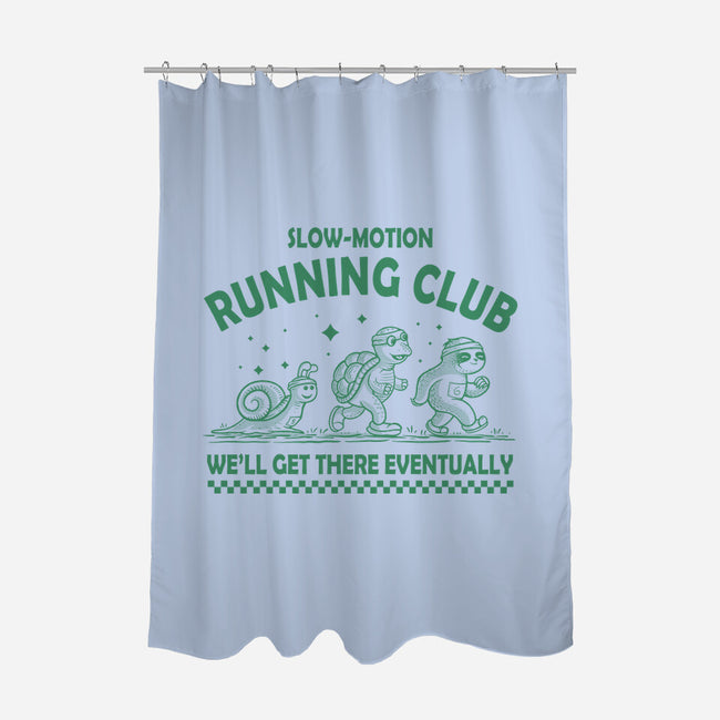 Slow Motion Running Club-None-Polyester-Shower Curtain-erion_designs