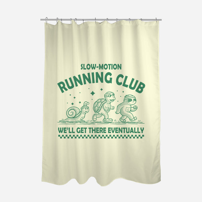 Slow Motion Running Club-None-Polyester-Shower Curtain-erion_designs