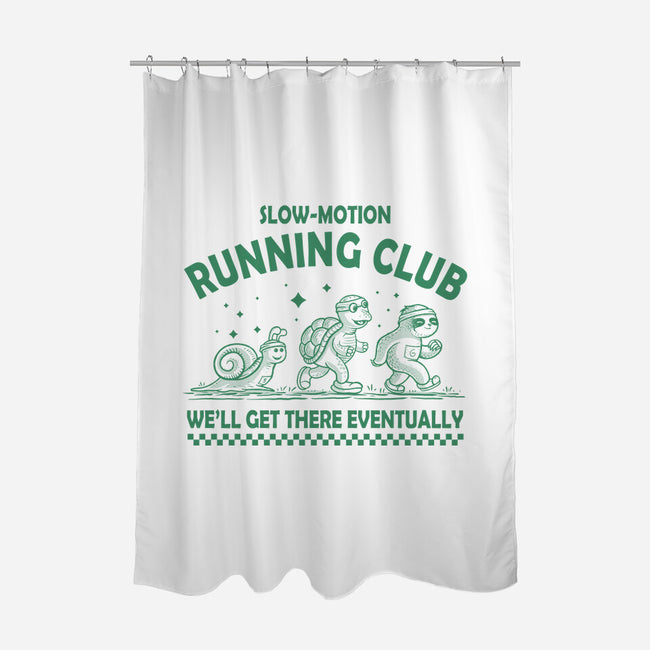 Slow Motion Running Club-None-Polyester-Shower Curtain-erion_designs