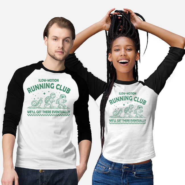 Slow Motion Running Club-Unisex-Baseball-Tee-erion_designs