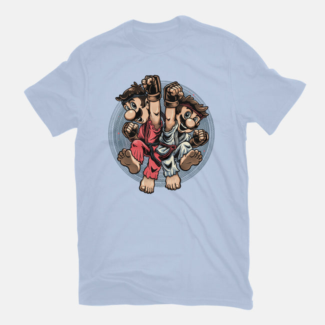 Mushroom Kingdom Martial Arts-Mens-Heavyweight-Tee-glitchygorilla