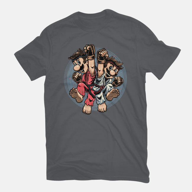 Mushroom Kingdom Martial Arts-Mens-Premium-Tee-glitchygorilla