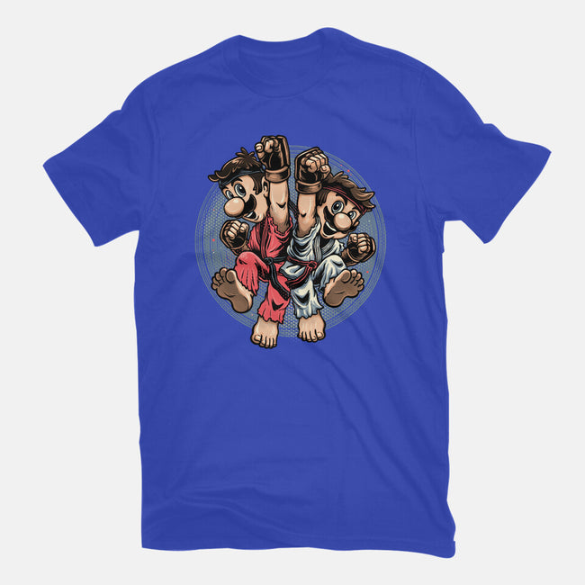 Mushroom Kingdom Martial Arts-Mens-Premium-Tee-glitchygorilla