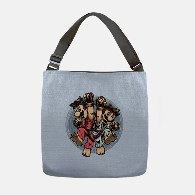 Mushroom Kingdom Martial Arts-None-Adjustable Tote-Bag-glitchygorilla
