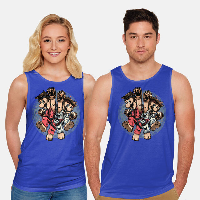 Mushroom Kingdom Martial Arts-Unisex-Basic-Tank-glitchygorilla